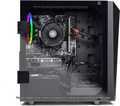 Ordenador de sobremesa para juegos SkyTech Blaze II - Ryzen 5 2600 6-Core 3.4 GHz, NVIDIA GeForce GTX 1650 4G, 500G SSD, 8GB DDR4, RGB, AC WiFi, Windows 10 Home 64-bit