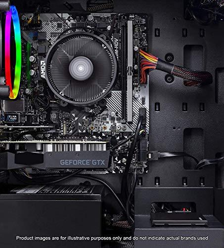 SkyTech Blaze II Gaming Computer Desktop - Ryzen 5 2600 6-Core 3.4 GHz, NVIDIA GeForce GTX 1650 4G, 500G SSD, 8GB DDR4, RGB, AC WiFi, Windows 10 Home 64-bit