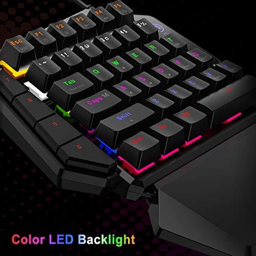 Gaming-Tastatur und -Maus für PS4/Xbox One/Xbox Series X/S/Nintendo Switch/PC, GameSir VX2 AimSwitch Wireless Keyboard and Mouse Adapter mit RGB Hintergrundbeleuchtung, Controller-Adapter für Computer und Konsolen