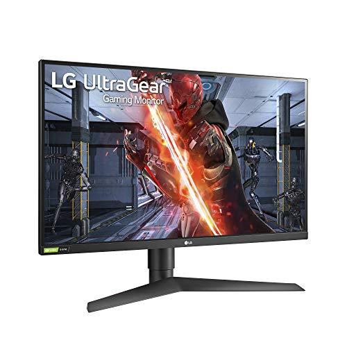 Monitor LG 27GN750-B UltraGear Gaming Pantalla IPS de 27" FHD (1920x1080), respuesta de 1ms, frecuencia de refresco de 240HZ, compatibilidad con G-SYNC, diseño de 3 lados prácticamente sin bordes, soporte de inclinación, altura y pivote - Negro