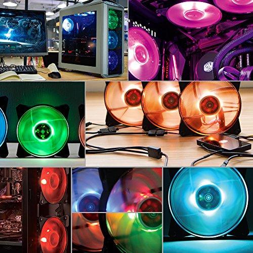 Cooler Master MasterFan Pro 140 Air Pressure RGB- Ventilateur de boîtier RGB 140mm à pression statique, Boîtiers d'ordinateur Refroidisseurs de CPU et radiateurs