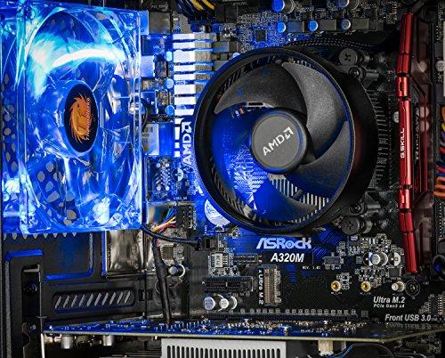 [SkyTech Archangel Gaming Computer Desktop PC Ryzen 1200 3.1GHz Quad-Core, GTX 1050 Ti 4GB, 8GB DDR4 2400, 1TB HDD, 24X DVD, Wi-Fi USB, Windows 10 Home 64-bit