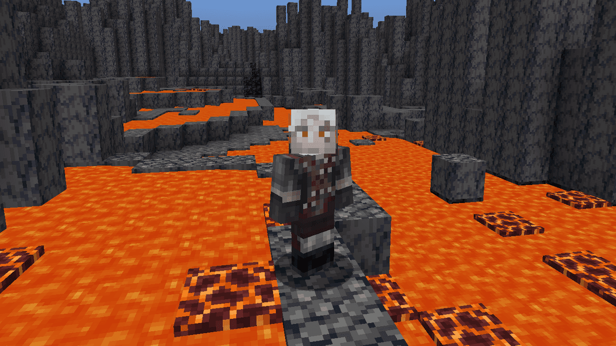 Minecraft skin Geralt