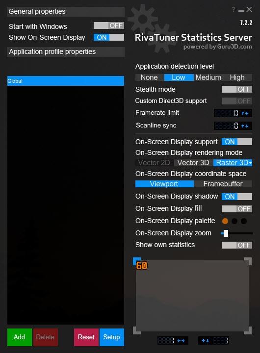 RTSS Rivatuner Statistics Server