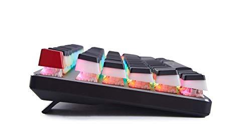 Glorious Aura V1 (Black) Pudding Keycaps - Double Shot PBT Transluzent für mechanische Tastaturen, 104 Tasten Set, TKL, Compact Compatible, English (US) Layout (Aura (Black))