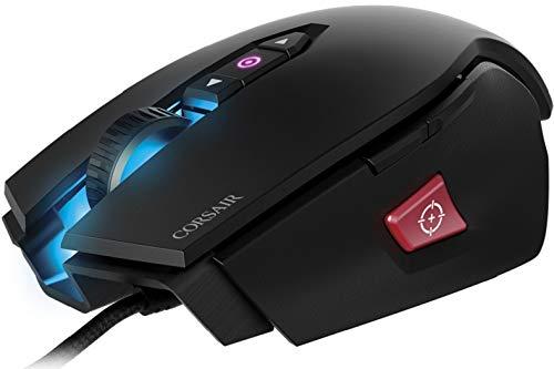 Corsair M65 PRO RGB Optical FPS Gaming Mouse (12000 DPI Optischer Sensor, einstellbare Gewichte, 8 programmierbare Tasten, 3-Zonen-RGB-Multi-Color-Hintergrundbeleuchtung, Xbox One-kompatibel) - Schwarz