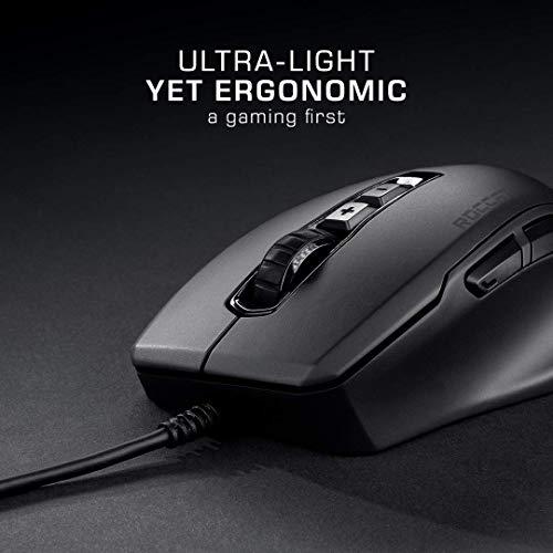 ROCCAT ROC-11-730 Kone Pure Ultra - Light ErgonoMic Gaming Maus (16000 Dpi Optischer Sensor RGB Beleuchtung Ultra Light) Schwarz