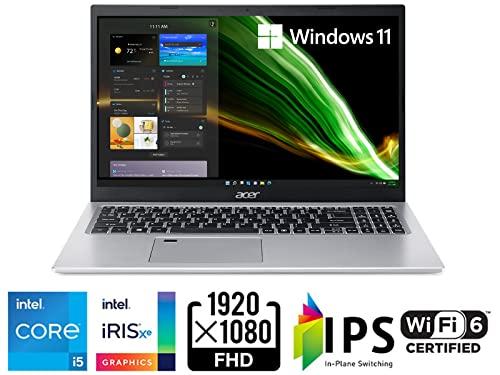 Portátil Acer Aspire 5 A515-56-53S3 | Pantalla IPS de 15,6" Full HD | Core Intel i5-1135G7 de 11ª generación | Gráficos Intel Iris Xe | 8GB DDR4 | 256GB SSD | WiFi 6 | Lector de huellas dactilares | Teclado BL | Windows 11