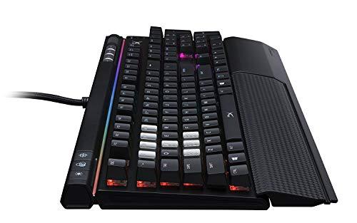 HyperX Alloy Elite RGB - Mechanische Gaming-Tastatur - Software-gesteuerte Licht- und Makroanpassung - Handballenauflage - Mediensteuerung - Linear & leise - Cherry MX Red - RGB LED Hintergrundbeleuchtung (HX-KB2RD2-US/R1)