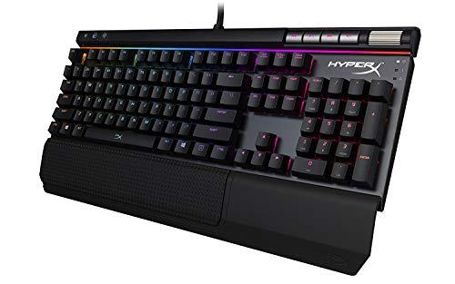 HyperX Alloy Elite RGB - Mechanische Gaming-Tastatur - Software-gesteuerte Licht- und Makroanpassung - Handballenauflage - Mediensteuerung - Linear & leise - Cherry MX Red - RGB LED Hintergrundbeleuchtung (HX-KB2RD2-US/R1)