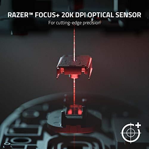 Ratón inalámbrico para juegos Razer DeathAdder V2 Pro: Sensor óptico de 20.000 PPP - 3 veces más rápido que el interruptor óptico mecánico - Iluminación RGB por croma - Batería de 70 horas de duración - 8 botones programables - Negro clásico