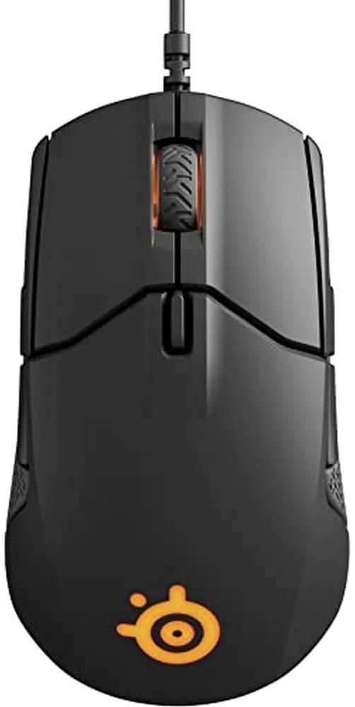 SteelSeries Sensei 310 Gaming Mouse - Capteur optique TrueMove3 12 000 CPI - Conception ambidextre - Boutons à gâchette divisée - Éclairage RVB, Noir
