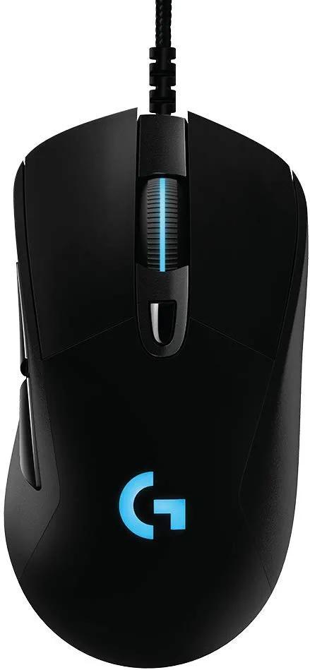 Logitech G403 Hero 25K Gaming Mouse, Lightsync RGB, Leichtgewicht 87G+10G optional, geflochtenes Kabel, 25, 600 DPI, seitliche Gummigriffe
