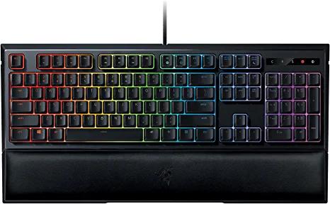 Razer Ornata Chroma Gaming Keyboard: Mechanische Hybrid-Tastenschalter - Anpassbare Chroma-RGB-Beleuchtung - Individuell beleuchtete Tasten - Abnehmbare Plüsch-Handgelenkstütze - Programmierbare Makrofunktionalität