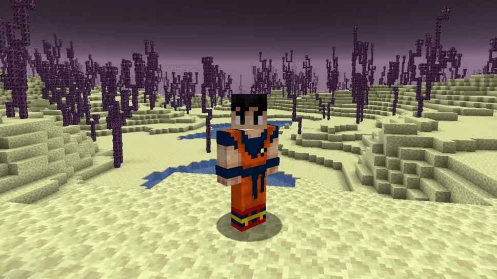 Minecraft skin Goku