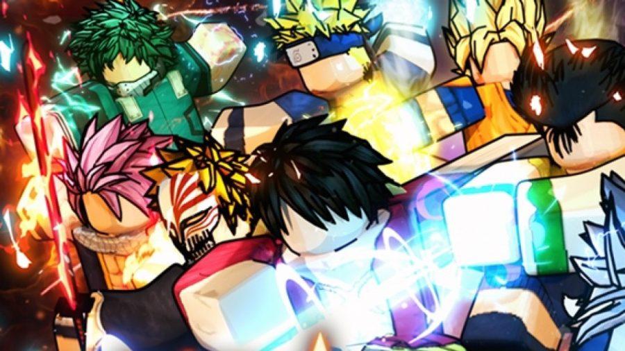 All Star Tower Defense Codes: ein Haufen Anime-Kämpfer, die posieren